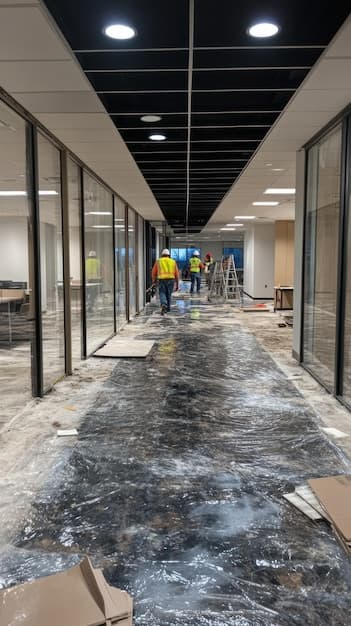 Baureinigung im Kanton Fribourg - zweites Artikelbild mit Fokus auf Reinigungssituation vor Ort