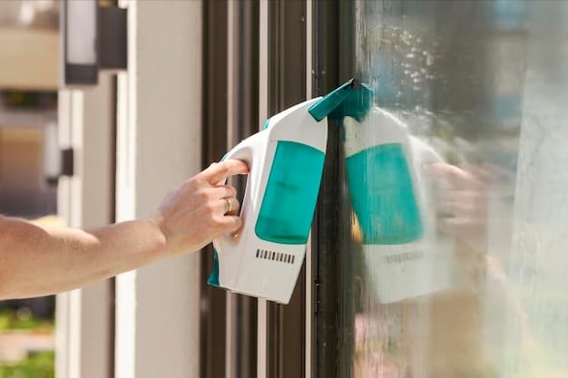 Fensterreinigung in Münsingen - zweites Artikelbild mit Fokus auf Reinigungssituation vor Ort