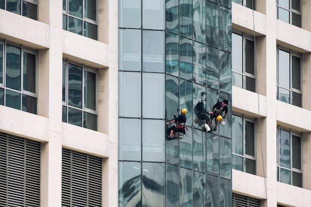 Fensterreinigung in Worb - zweites Artikelbild mit Fokus auf Reinigungssituation vor Ort
