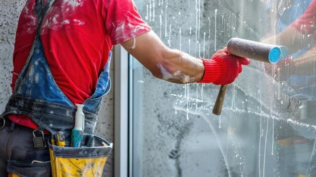 Fensterreinigung im Kanton Schwyz - zweites Artikelbild mit Fokus auf Reinigungssituation vor Ort