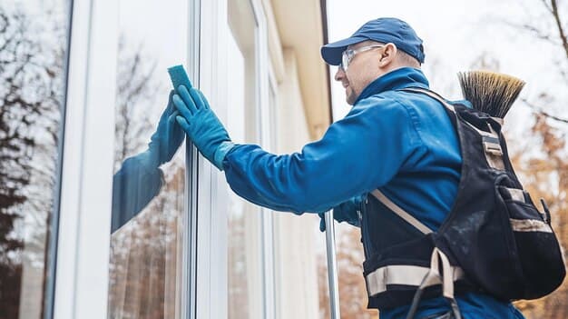 Fensterreinigung im Kanton St. Gallen - professionelles Artikelbild zu Reinigungsarbeiten