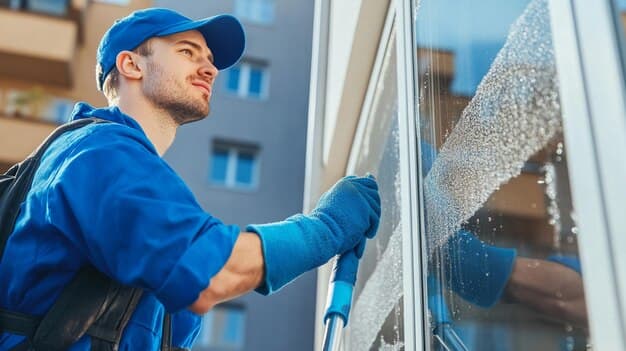 Fensterreinigung in Kloten - professionelles Artikelbild zu Reinigungsarbeiten