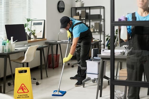 Grundreinigung in Oberwil - zweites Artikelbild mit Fokus auf Reinigungssituation vor Ort
