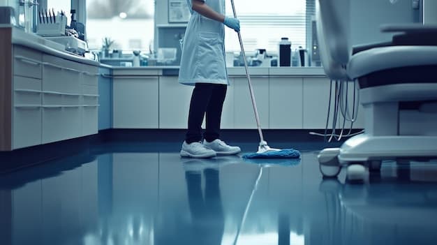 Praxisreinigung in Vernier - zweites Artikelbild mit Fokus auf Reinigungssituation vor Ort