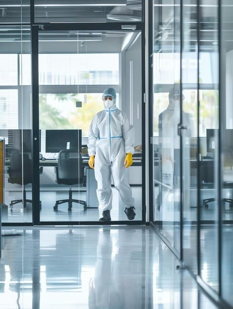 Praxisreinigung in Adliswil - zweites Artikelbild mit Fokus auf Reinigungssituation vor Ort