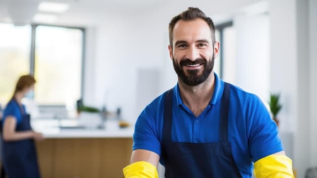 Reinigungsfirma im Kanton Ticino - zweites Artikelbild mit Fokus auf Reinigungssituation vor Ort
