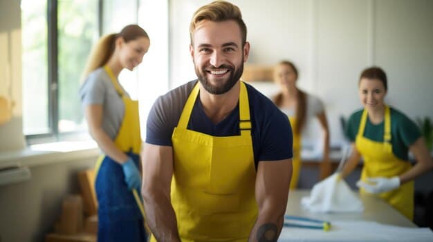 Reinigungsfirma im Kanton Vaud - zweites Artikelbild mit Fokus auf Reinigungssituation vor Ort