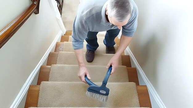 Treppenreinigung im Kanton Fribourg - zweites Artikelbild mit Fokus auf Reinigungssituation vor Ort