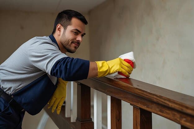 Treppenreinigung im Kanton Jura - zweites Artikelbild mit Fokus auf Reinigungssituation vor Ort