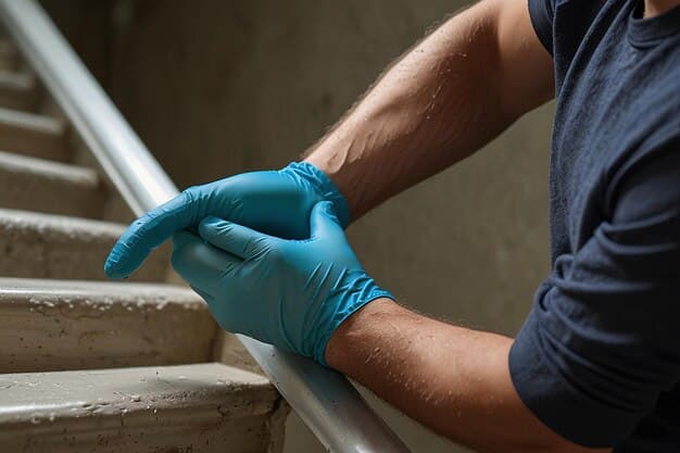 Treppenreinigung im Kanton Valais - zweites Artikelbild mit Fokus auf Reinigungssituation vor Ort