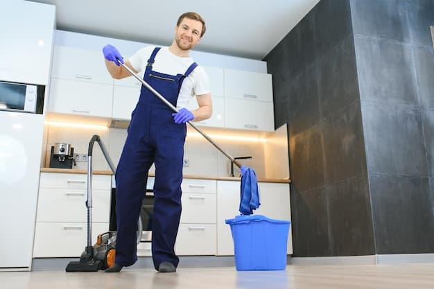 Wohnungsreinigung im Kanton Graubünden - zweites Artikelbild mit Fokus auf Reinigungssituation vor Ort